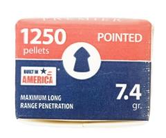 Пули Crosman Pointed 4,5 мм 0,48г 1250 штук
