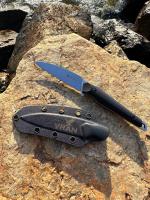 Туристический нож EDC Kizlyar Supreme Vran N690 StoneWash G-10